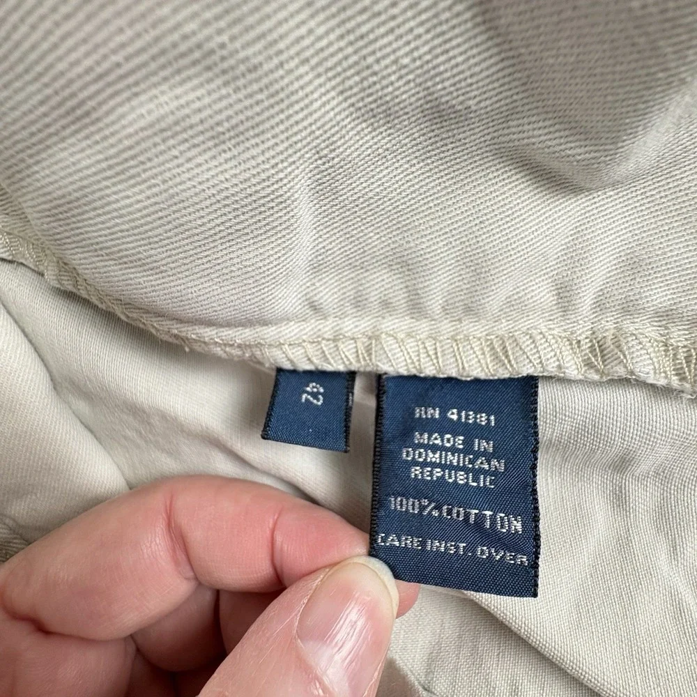 VTG Y2K Polo Ralph Lauren Shorts Men 42‎ Khaki Philip Distressed Preppy Workwear